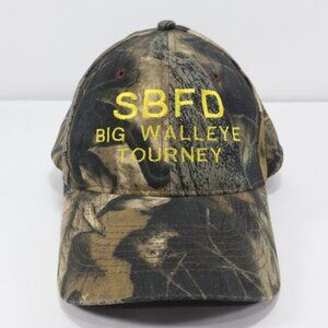 SBFD Mens Hat Big Walleye Tournament Firefighter Stoddard WI Camo Snapback